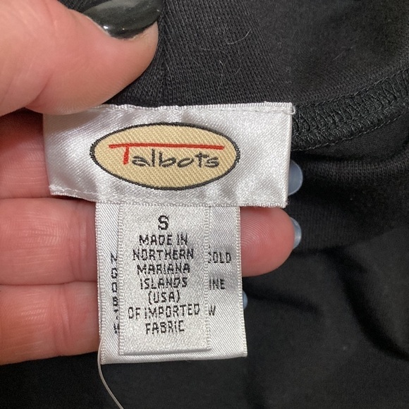 Talbots classic black mock turtleneck size S - Picture 2 of 7